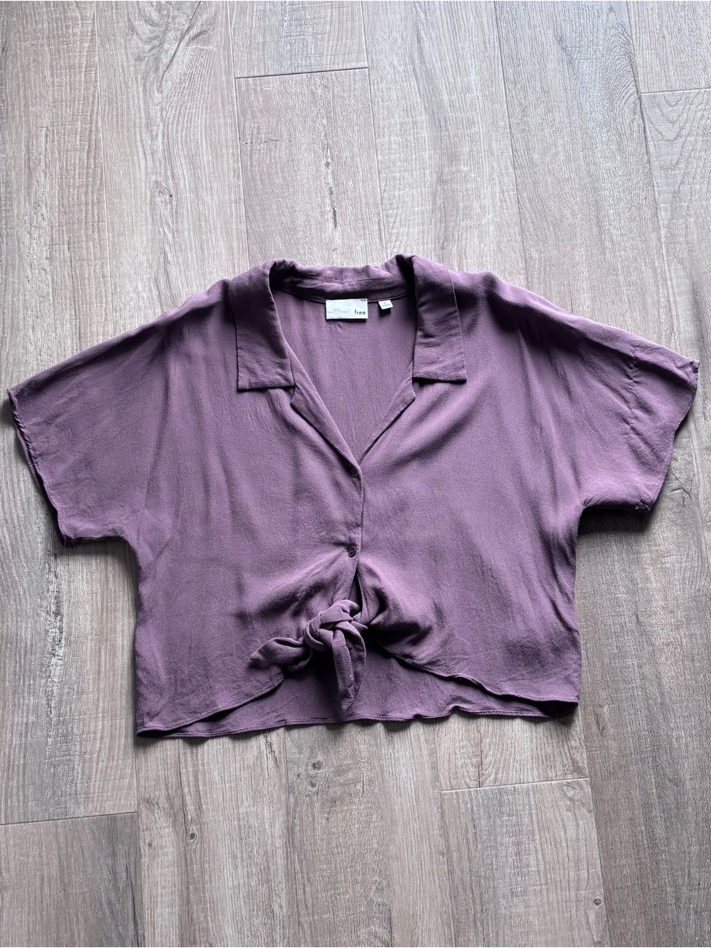 Wilfred Tie Front Short Sleeve Top